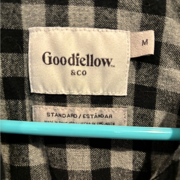 Black and Gray Flannel - Worn once (Size - Medium) - Picture 2 of 2